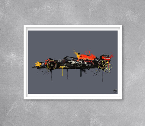 Max Verstappen 2023 Red Bull RB19 F1 Print