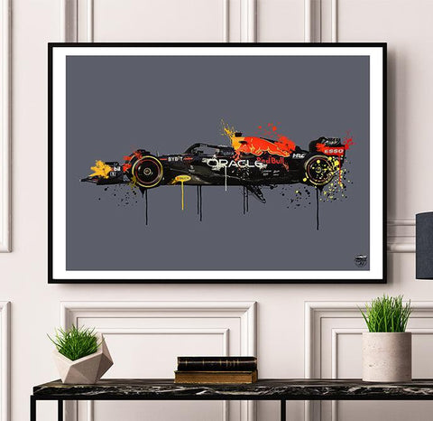 Max Verstappen 2023 Red Bull RB19 F1 Print