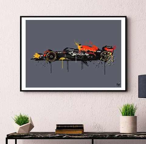 Max Verstappen 2023 Red Bull RB19 F1 Print