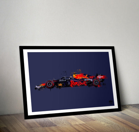 Max Verstappen Red Bull RB16B F1 Print