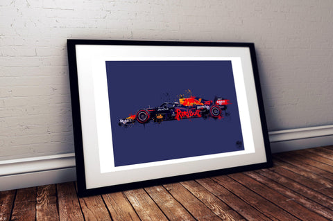 Max Verstappen Red Bull RB16B F1 Print