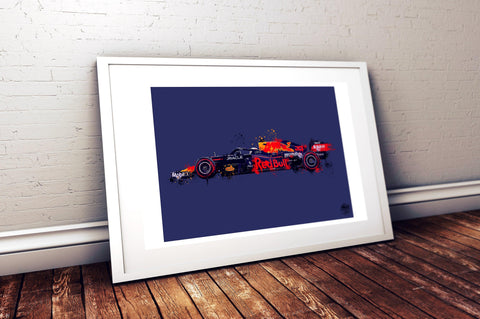 Max Verstappen Red Bull RB16B F1 Print