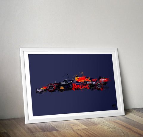 Max Verstappen Red Bull RB16B F1 Print