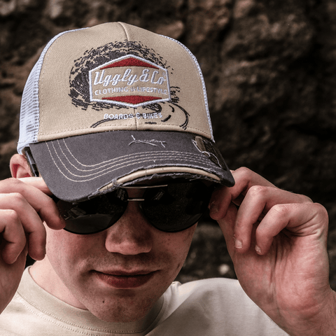 Beige Surf Diamond Cap