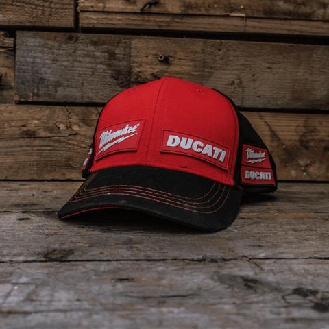 Milwaukee Tools ® x DUCATI ® Team-Wear Trucker Hat (Fan Merch)