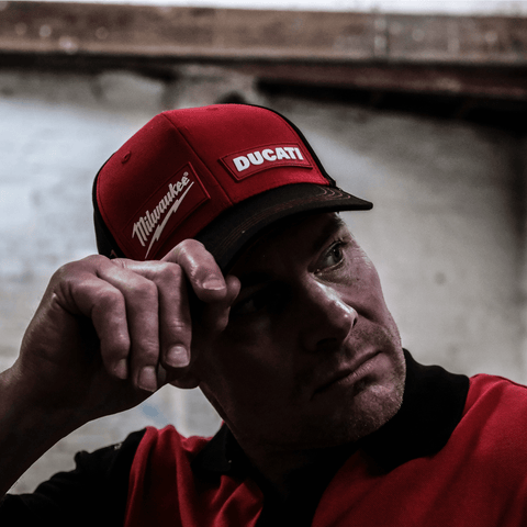 Milwaukee Tools ® x DUCATI ® Team-Wear Trucker Hat (Fan Merch)