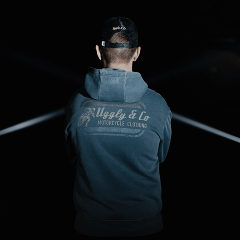 Blue Flattrack Hoodie