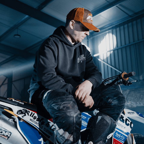 Black Flattrack Hoodie