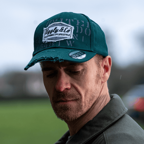 Green 'Aviation' Diamond Trucker Hat