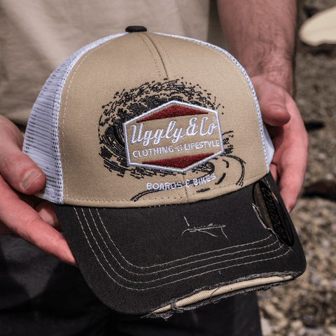 Beige Surf Diamond Cap