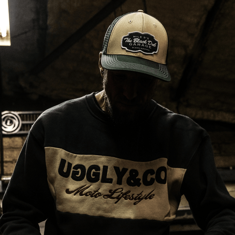 Green & Beige Garage Cap