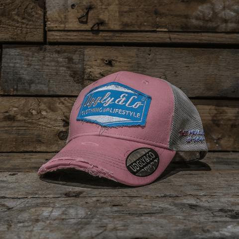 Pastel Pink & Blue Diamond Cap