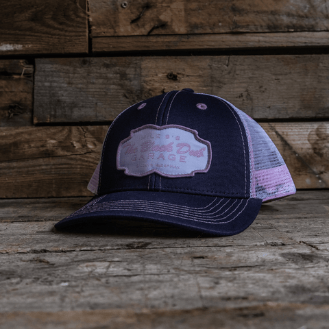 Pink & Navy Garage Cap