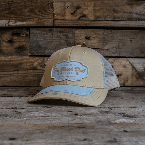 Biege & Sky Blue Garage Cap