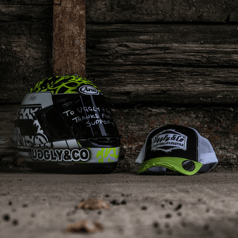 Green & White Diamond Trucker Hat