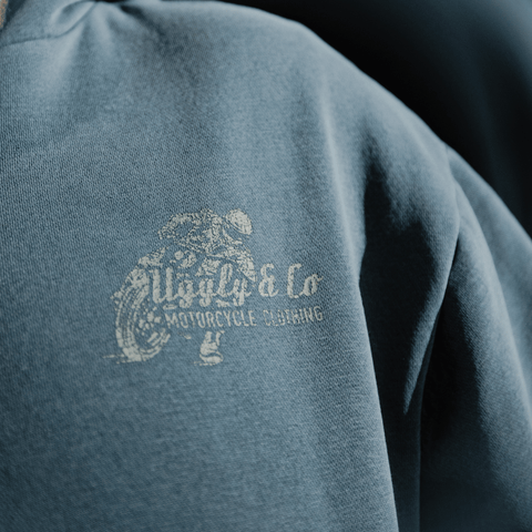 Blue Flattrack Hoodie
