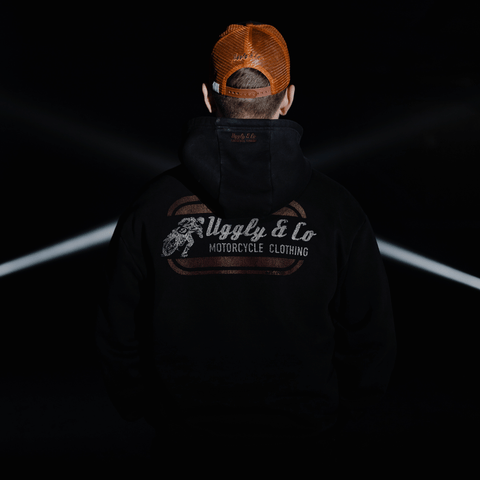 Black Flattrack Hoodie