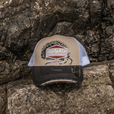 Beige Surf Diamond Cap