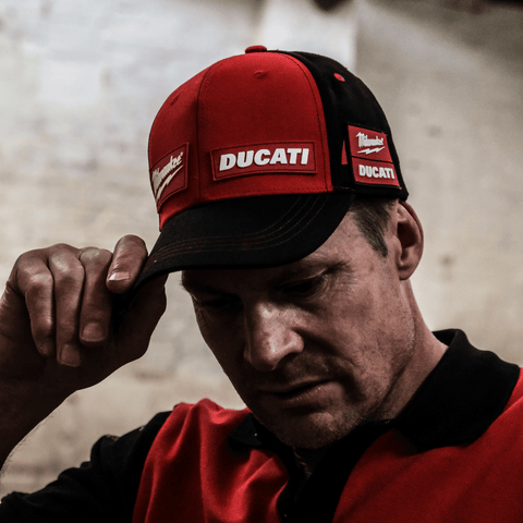 Milwaukee Tools ® x DUCATI ® Team-Wear Trucker Hat (Fan Merch)