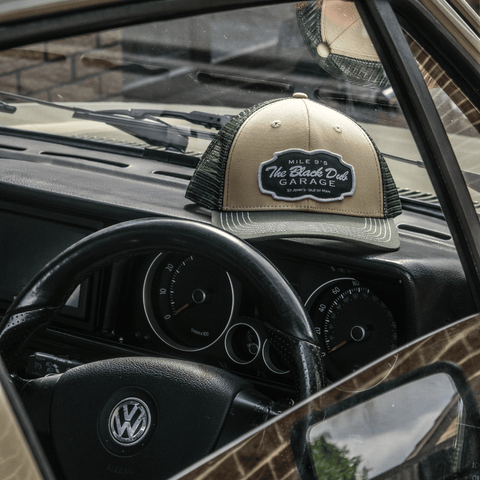 Green & Beige Garage Cap