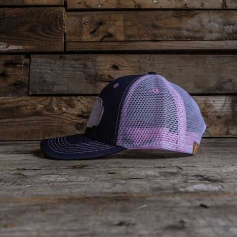 Pink & Navy Garage Cap