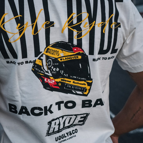 White Kyle Ryde 'Back to Back' T-Shirt