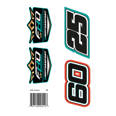 FHO Racing Sticker Pack