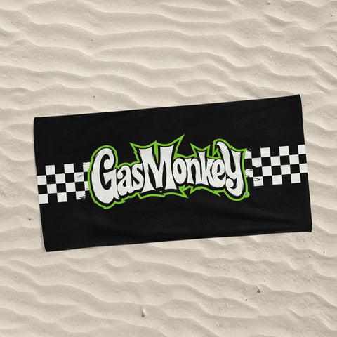 Gas Monkey Checkered Beach Towel Beach Towels