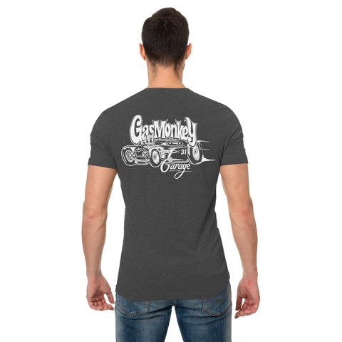 Gas Monkey Garage 'Chevrolet' T-Shirt in Grey 