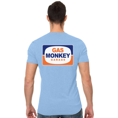 Gas Monkey Garage 'Gas Em Up' T-Shirt - Blue T-Shirt